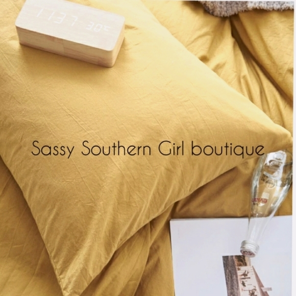 ⭐🆕 Boho vintage banana sunrise yellow duvet cover set - Picture 3 of 13